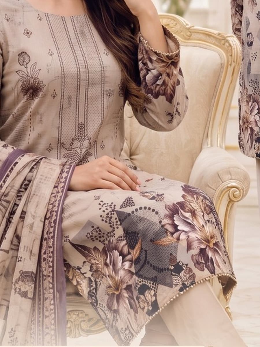 Premium Slub Viscous 3-Piece Suit (Vol. 183, Art. 05) – Stone Beige — Stone Beige, image 1
