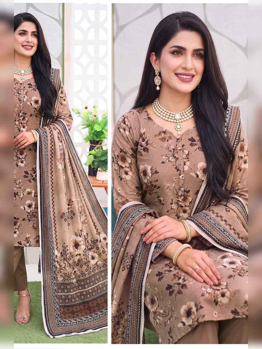 Mother Collection Linen 3-Piece Suit (Vol. 177, Art. 01) – Mocha Beige — Mocha Beige, image 1