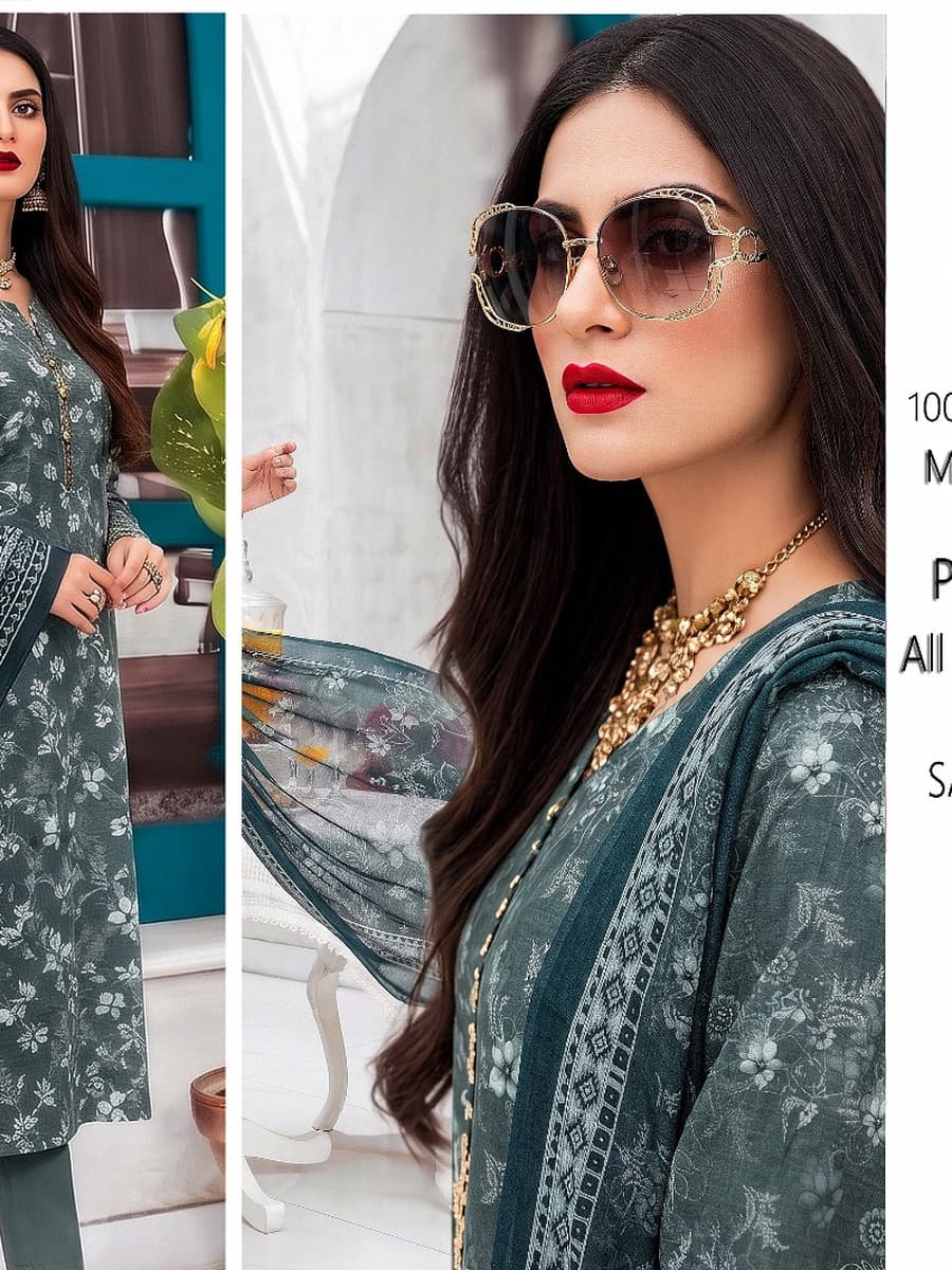 Mother Collection Linen 3-Piece Suit (Vol. 177, Art. 03) – Deep Teal — Deep Teal, image 1